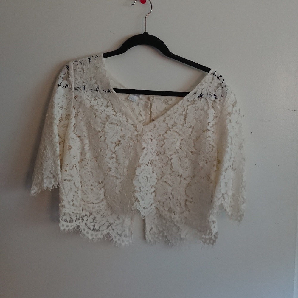 BHLDN Libby Top Ivory
